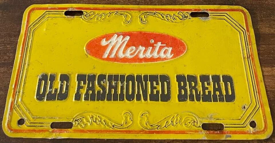 Merita Old Fashioned Bread Booster License Plate Birmingham AL Highland Bakery