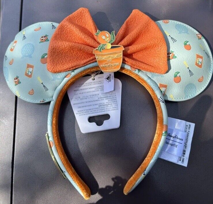 2024 Disney Epcot Flower & Garden Orange Bird Minnie Ears Headband - NEW
