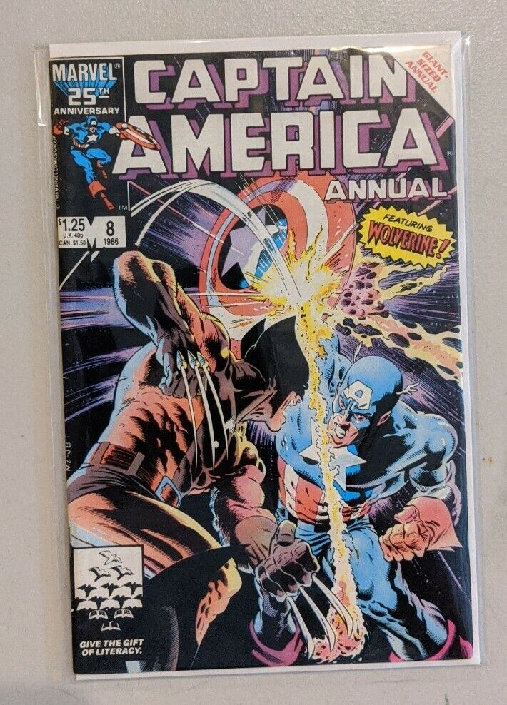 Captain America Annual #8 iconic cover art by Mike Zeck HIGH GRADE NO RESERVE
