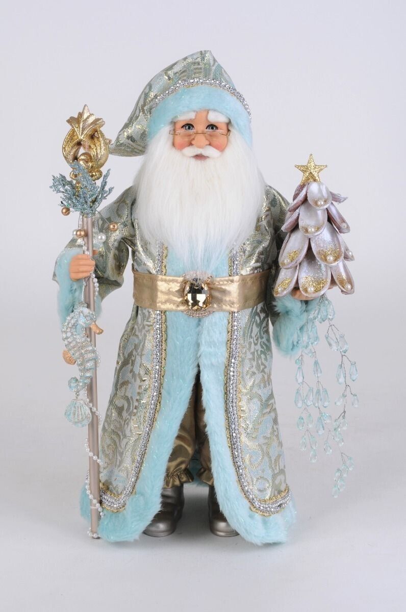 Karen Didion Original Collectible Santa The Coastal Opulence with Staff cc16-234