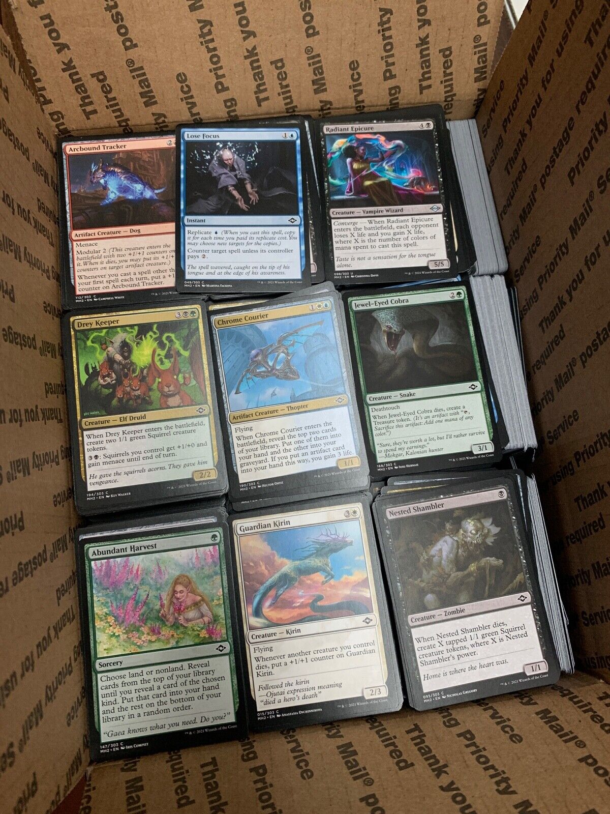 Magic the Gathering 4000+ CARD LOT Modern Horizons 2 - Commons and Uncommons etc