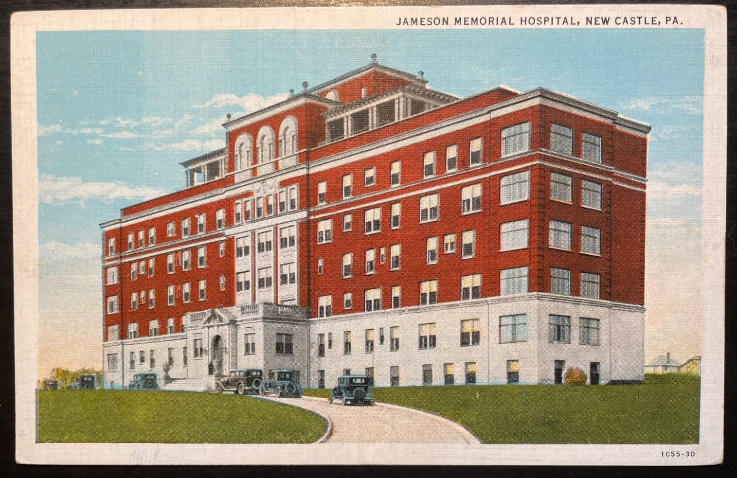 Vintage Postcard 1915-1930 Jameson Memorial Hospital, New Castle, Pennsylvania