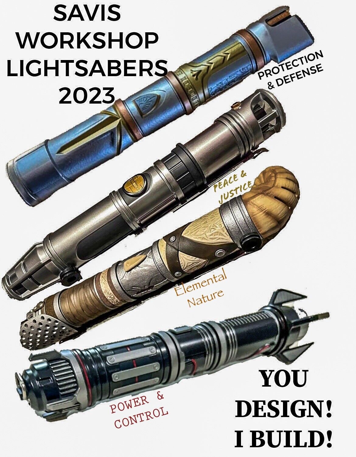 Savi’s Workshop Complete Lightsaber YOU DESIGN Galaxy’s Edge Star Wars Disney