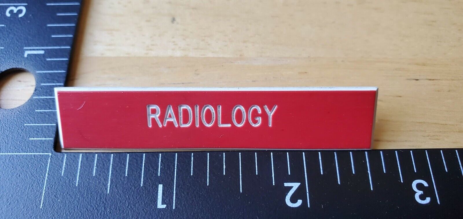 Radiology Nametag pin button pinback Hospital Medical Personnel Nurse Doctor