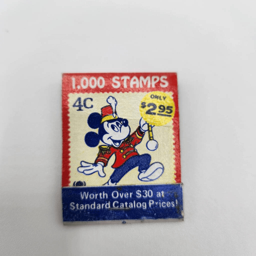 Vintage Matchbook Mickey Mouse 1000 Stamps 4c Kenmore DN Milford New Hampshire