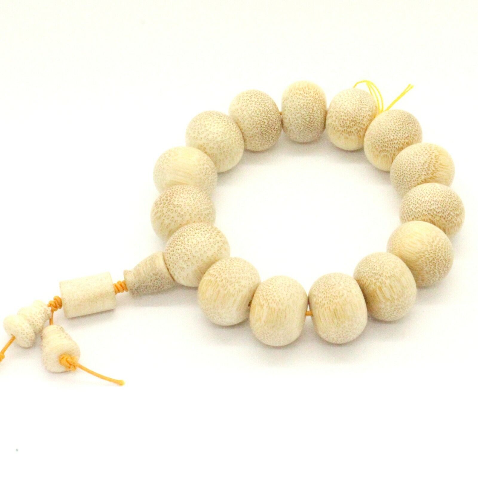 Natural Bamboo Beads Hand Rosary Praying Bracelet ws214