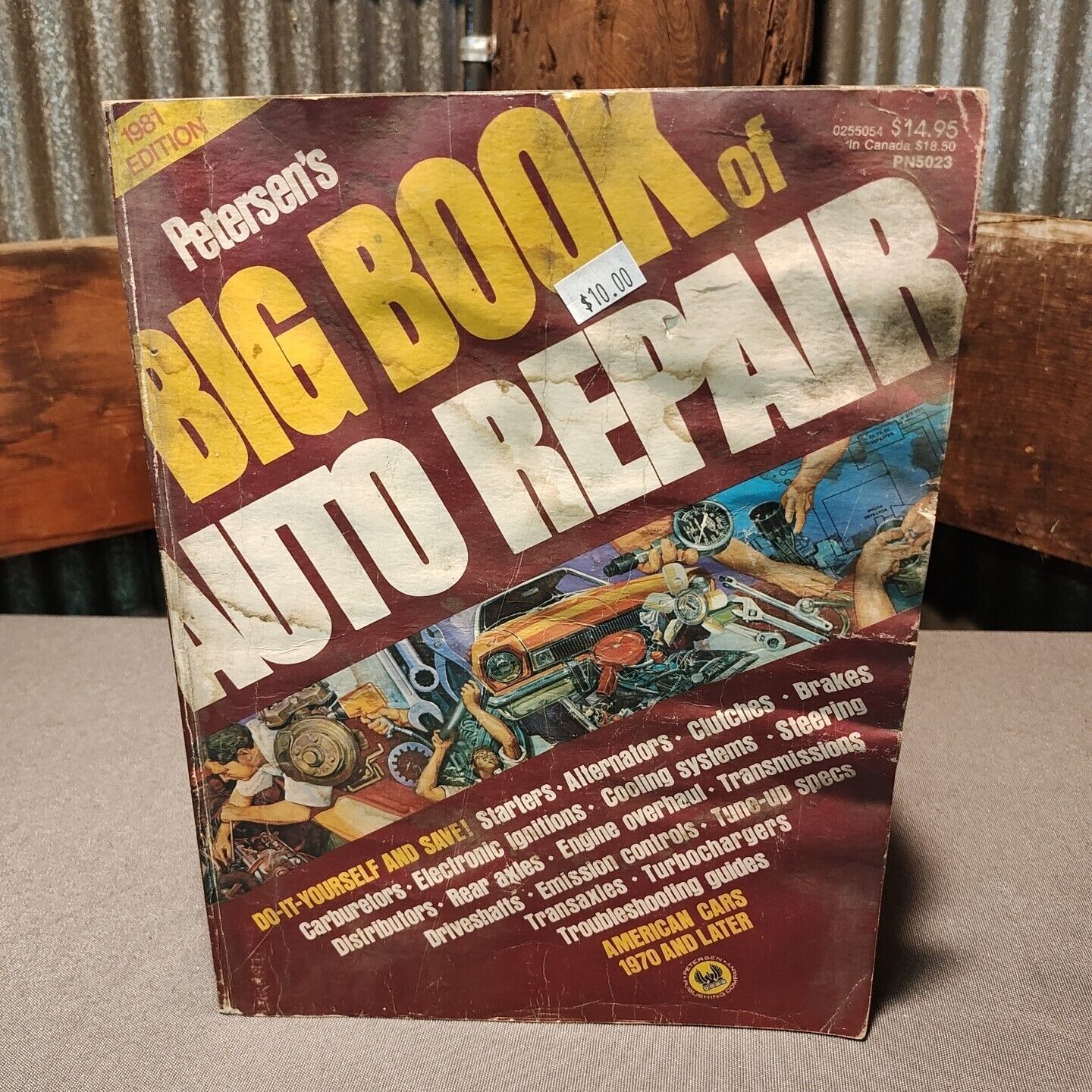 Vintage 1981 Petersen's Big Book of Auto Repair DIY & Save American Cars 1970+