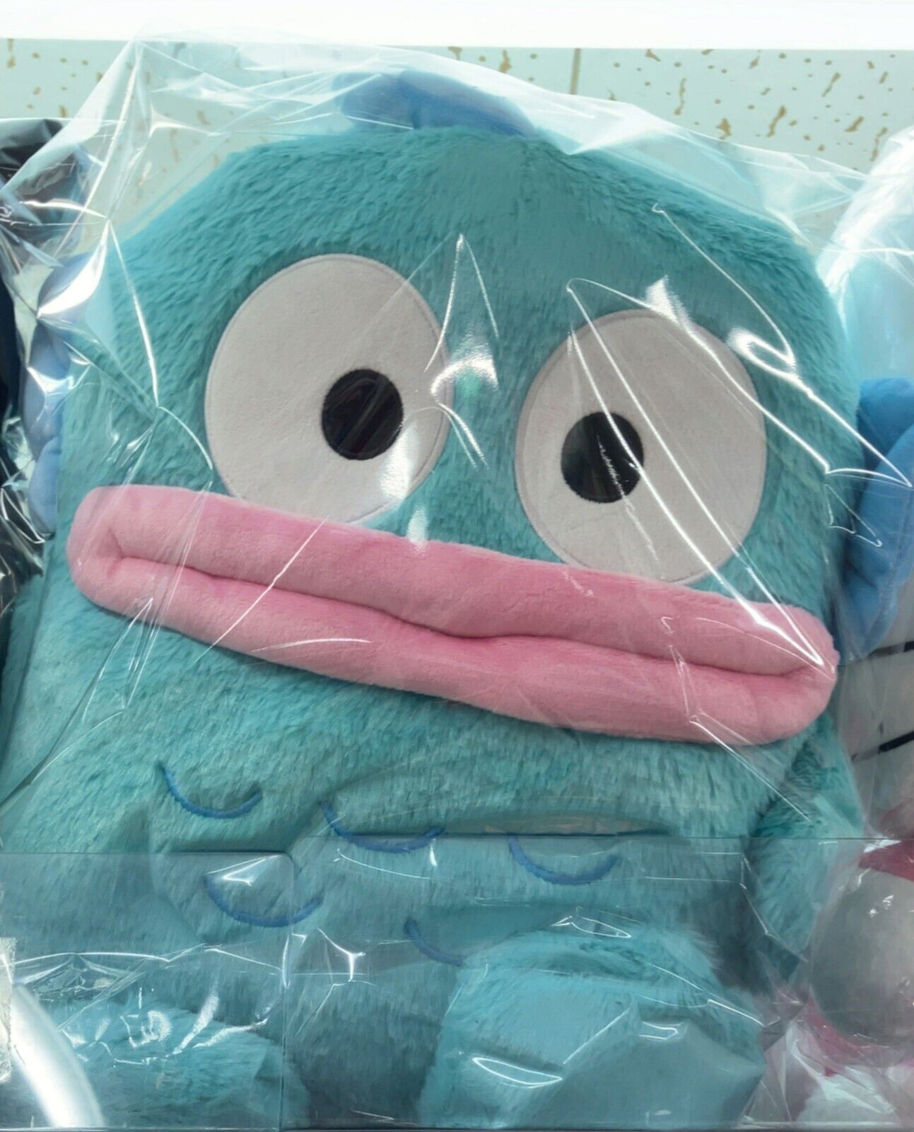 Sanrio Hangyodon Howa Howa Fluffy Stuffed Toy L Size Plush Doll New Japan