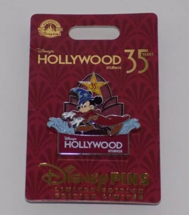 2024 Disney Parks Hollywood Studios 35th Anniversary Sorcerer Mickey LE Pin NEW
