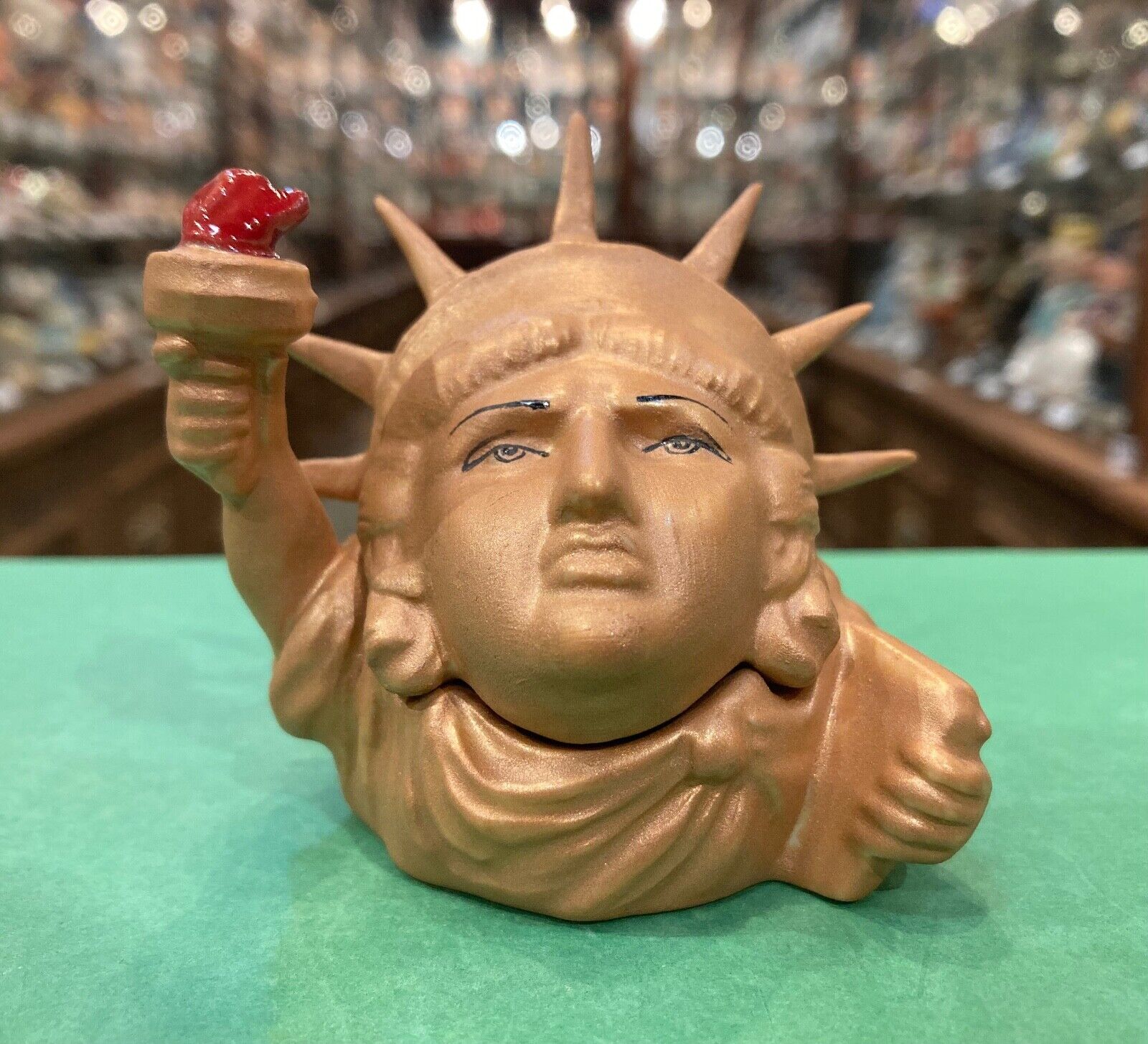 Kevin Francis Face Pots- Miss Statue of Liberty,  2001 Copper Edition