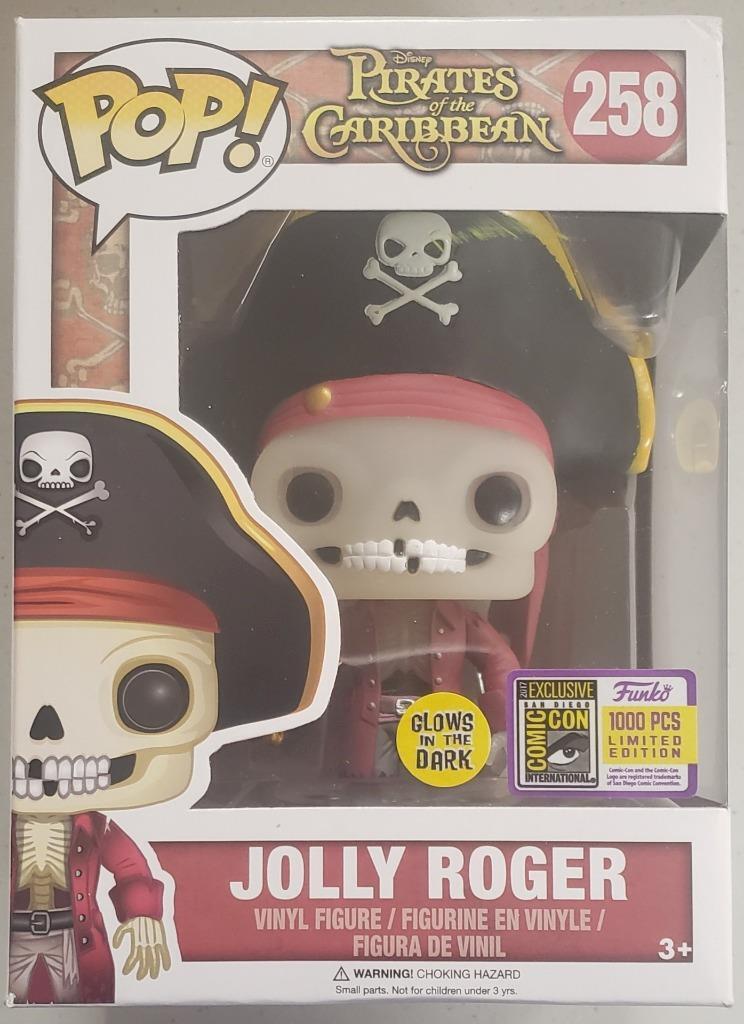Funko Pop Jolly Roger #258 SDCC 2017 Exclusive LE 1000Pcs GITD LC
