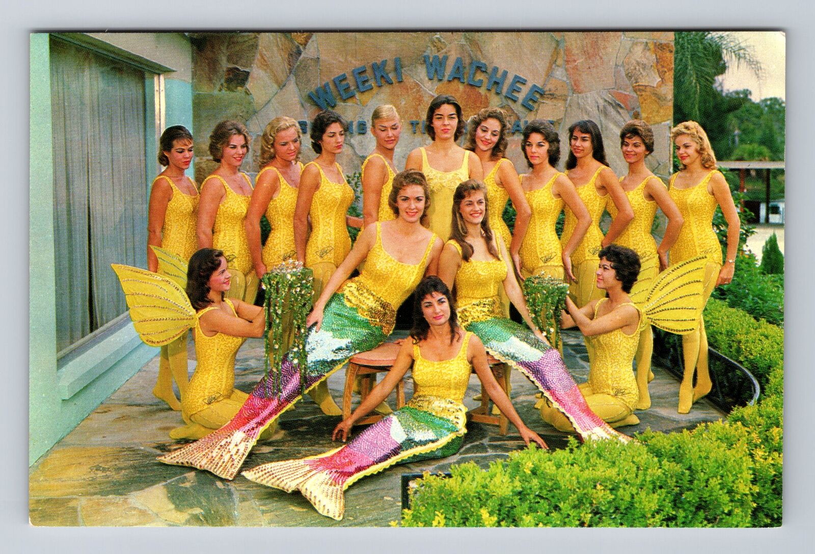 Weeki Wachee FL-Florida, Mermaid Capital of World, Antique Vintage Postcard