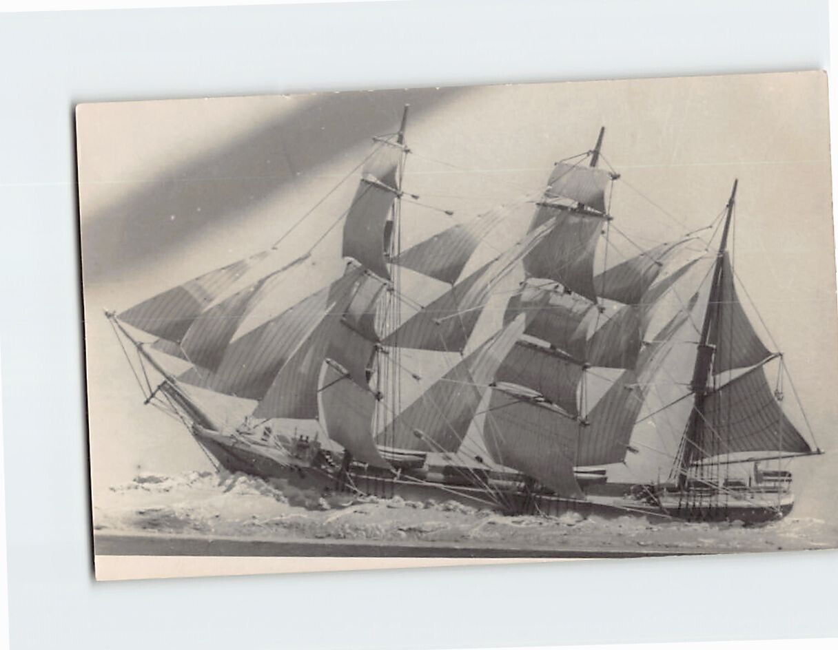 Postcard A Big Ship Sailing