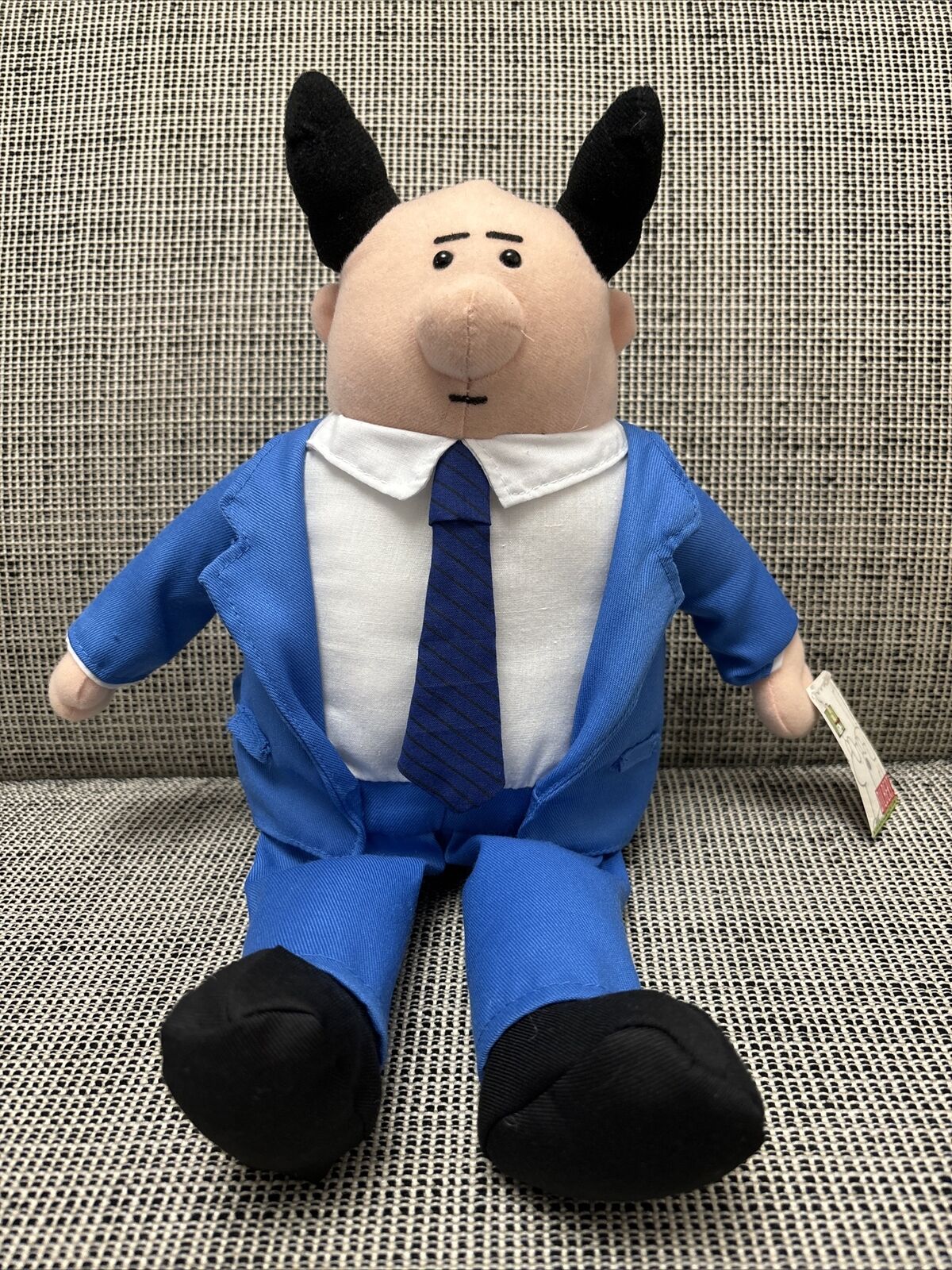 Toy Factory Dilbert The Boss Plush Stuffed Doll W Tags Pointy Hair Blue Suit 