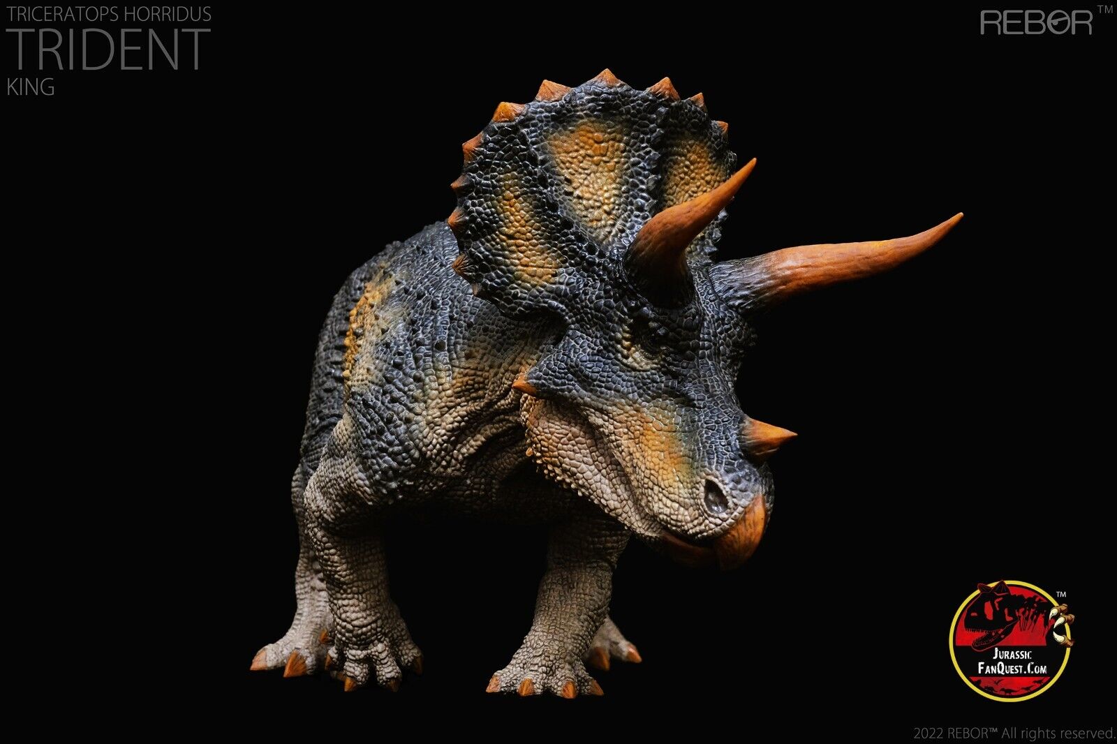 REBOR 1/35 Triceratops Horridus Model King Collector Dinosaur Decor