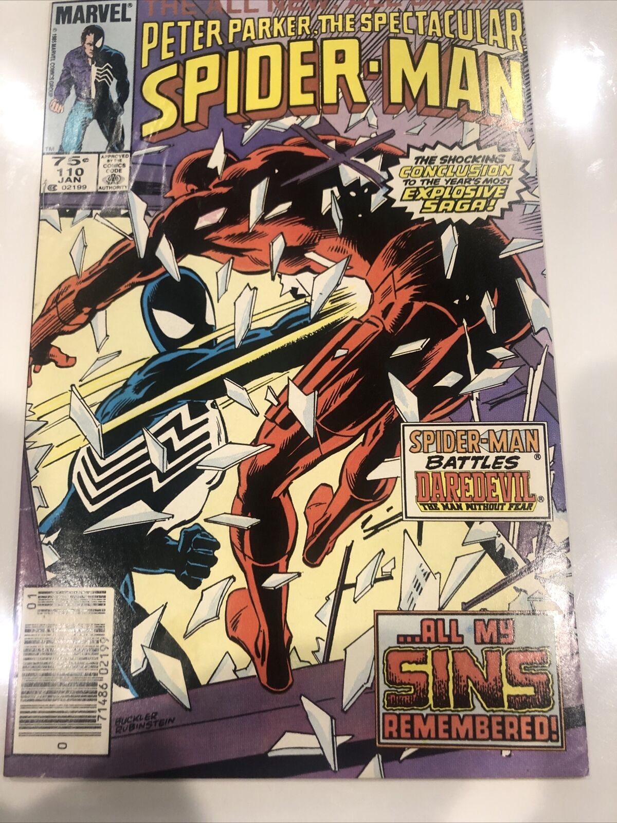 The Spectacular Spider-Man (1986) # 110 (VG/FN) Canadian Price Variant • CPV