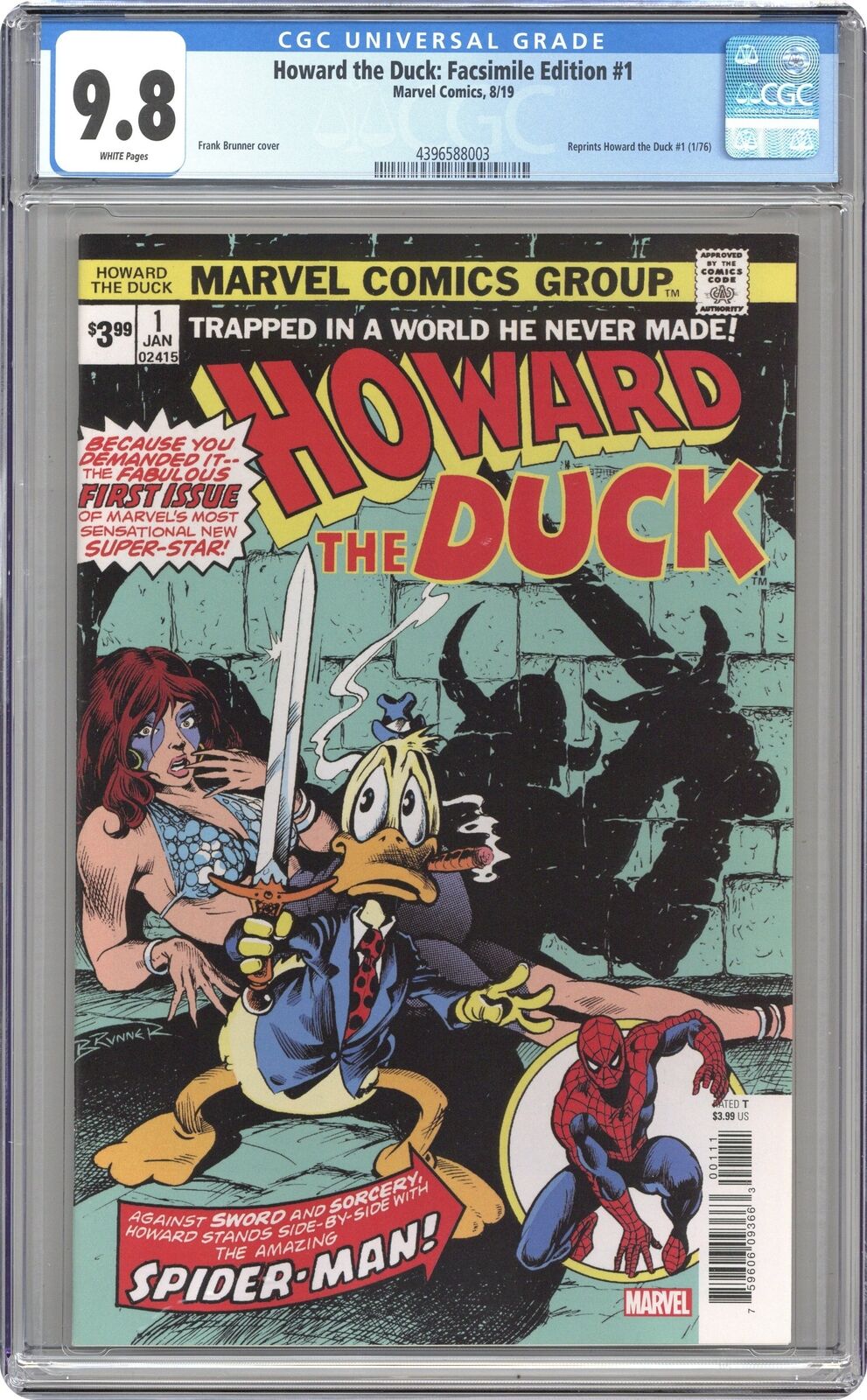 Howard The Duck Facsimile Edition #1 CGC 9.8 2019 4396588003