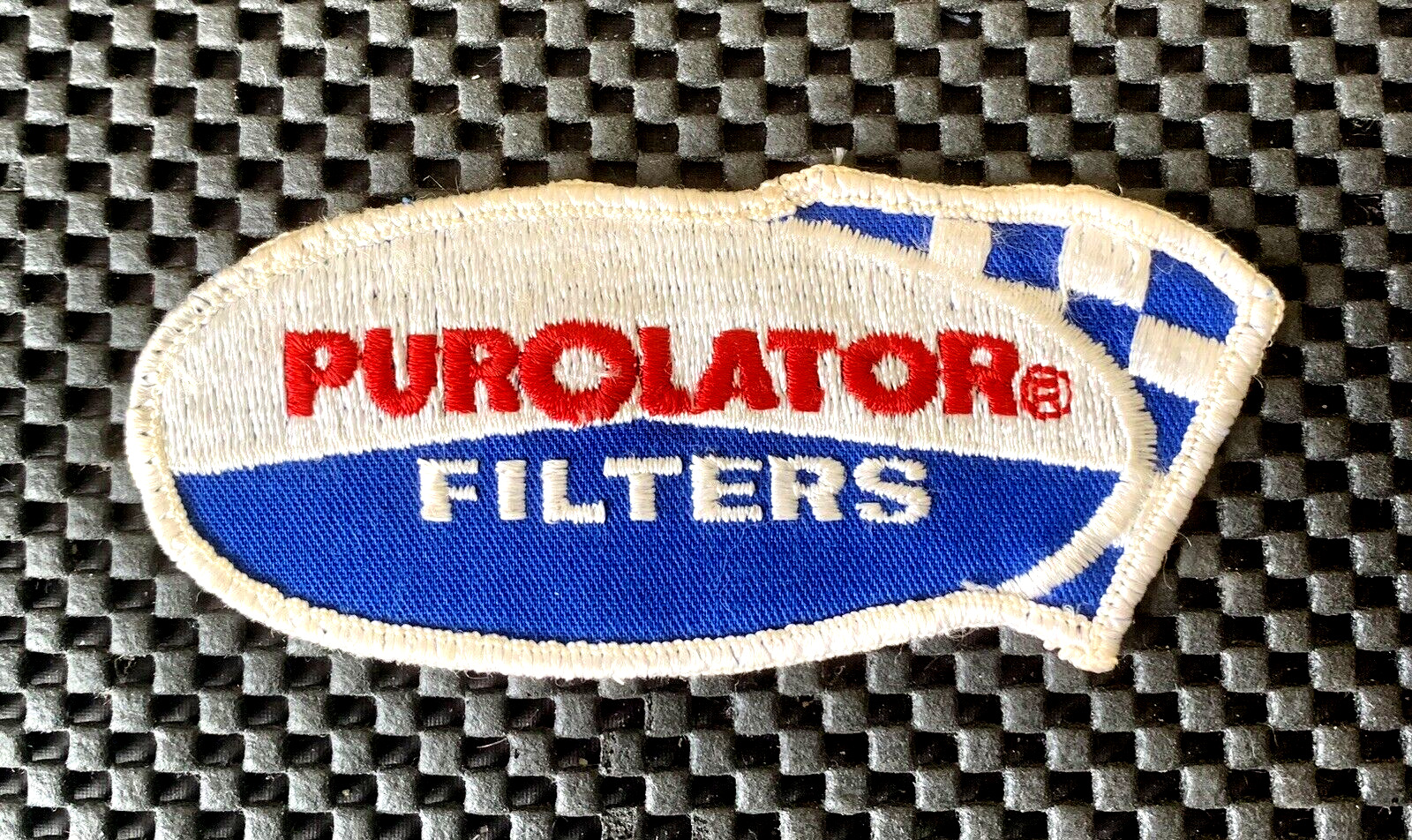 PUROLATOR FILTERS SEW ON ONLY PATCH NASCAR AUTOMOTIVE RACING FLAG 4 1/2\