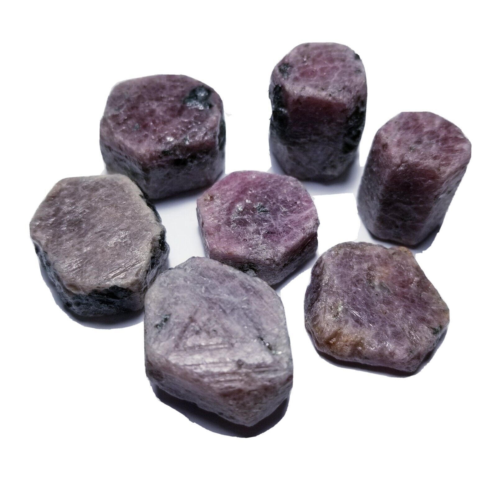 1/4 lb Ruby Sapphire Crystals Red Pink Purple Corundum Gemstones