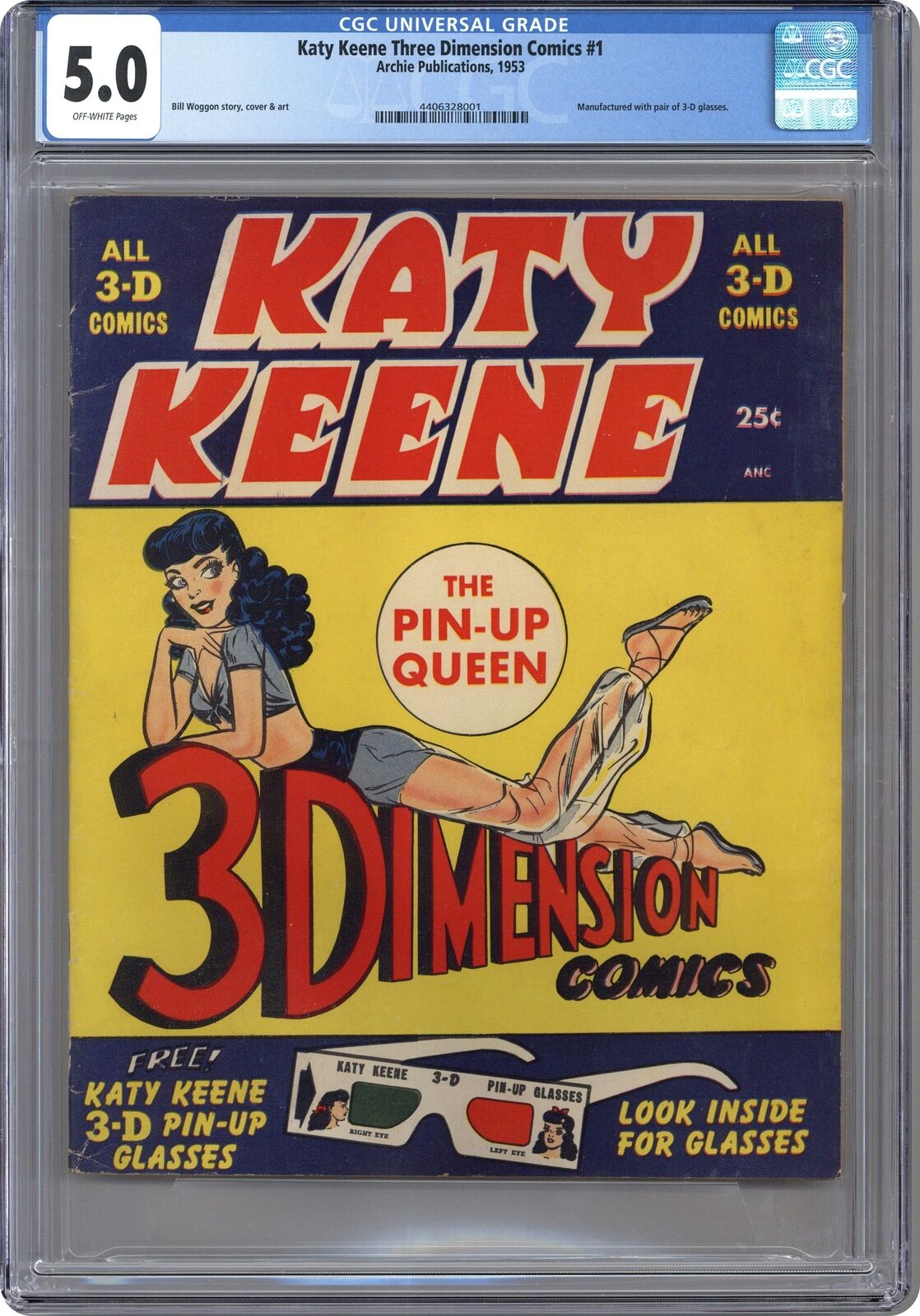Katy Keene 3D #1 CGC 5.0 1953 4406328001