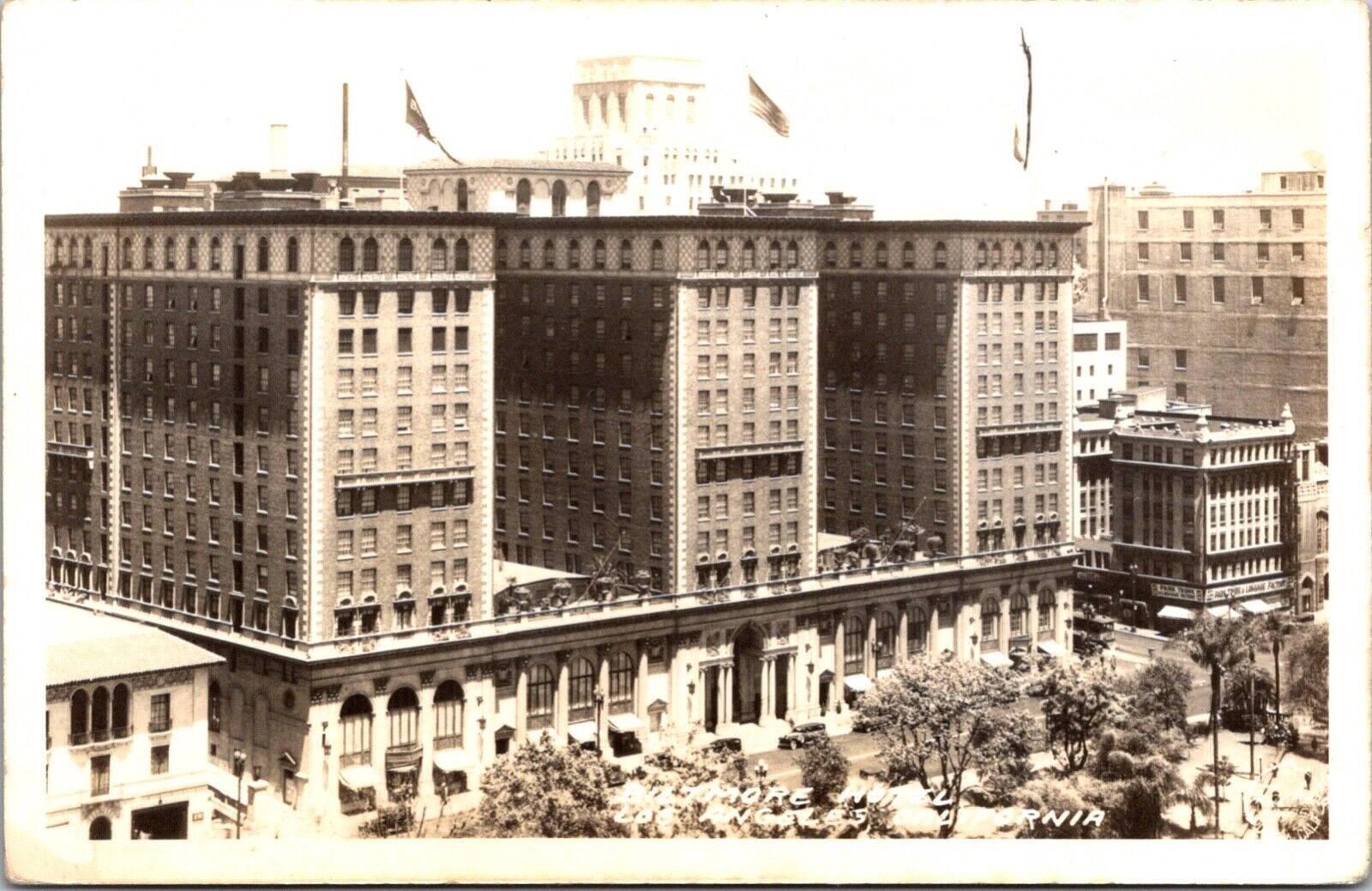 Frashers Real Photo Postcard The Baltimore Hotel in Los Angeles, California