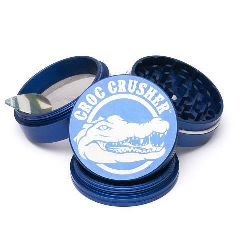 Croc Crusher BLUE 4 Piece Herb / Tobacco Premium Grinder 1.5\
