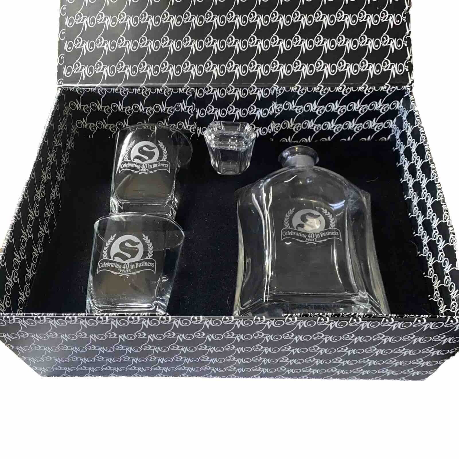 whiskey glasses decanter set With “S”Great Is way To Toast 40 Years In Business