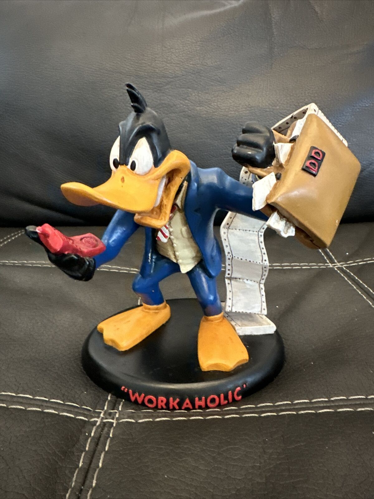 Disney Vintage Daffy Duck Workaholic Figure Warner Bros Flawed See Description