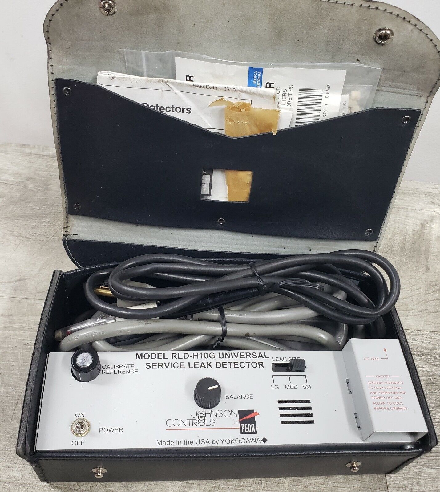 Yokogawa Johnson Controls RLD-H10G HVAC Refrigerant Leak Detector w/ Filters Mnl