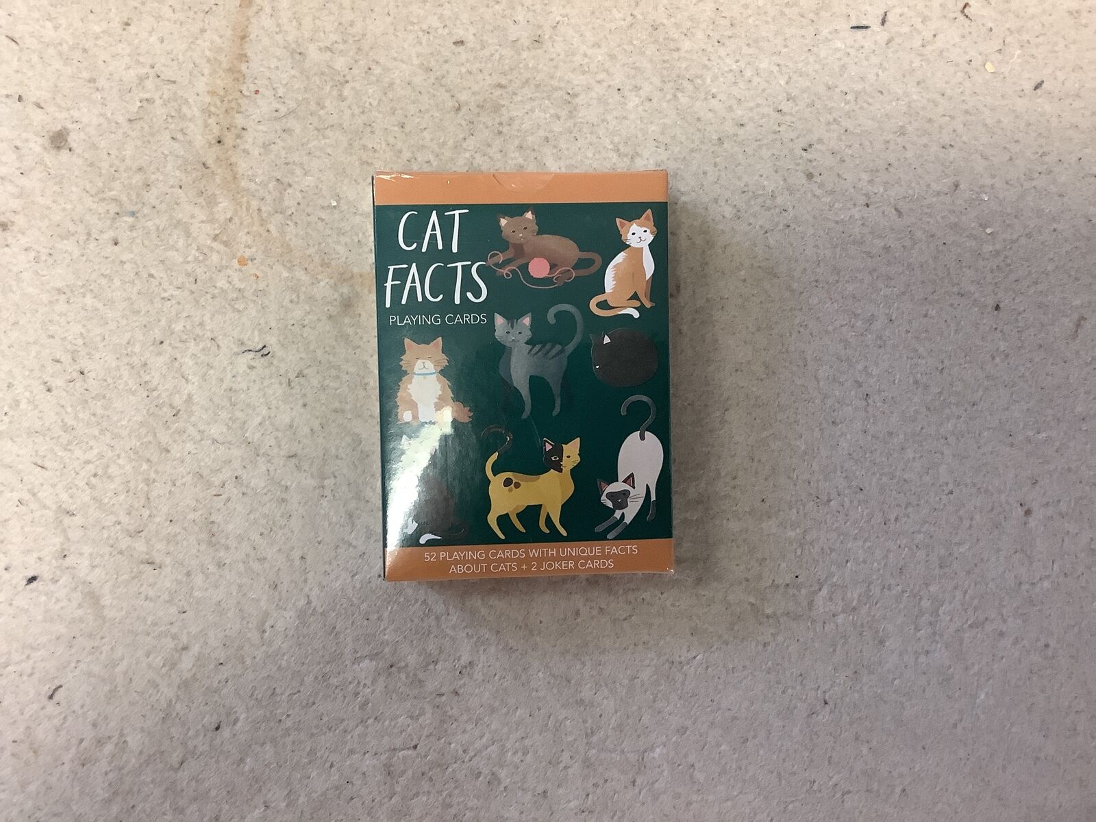 Cat facts playing cards