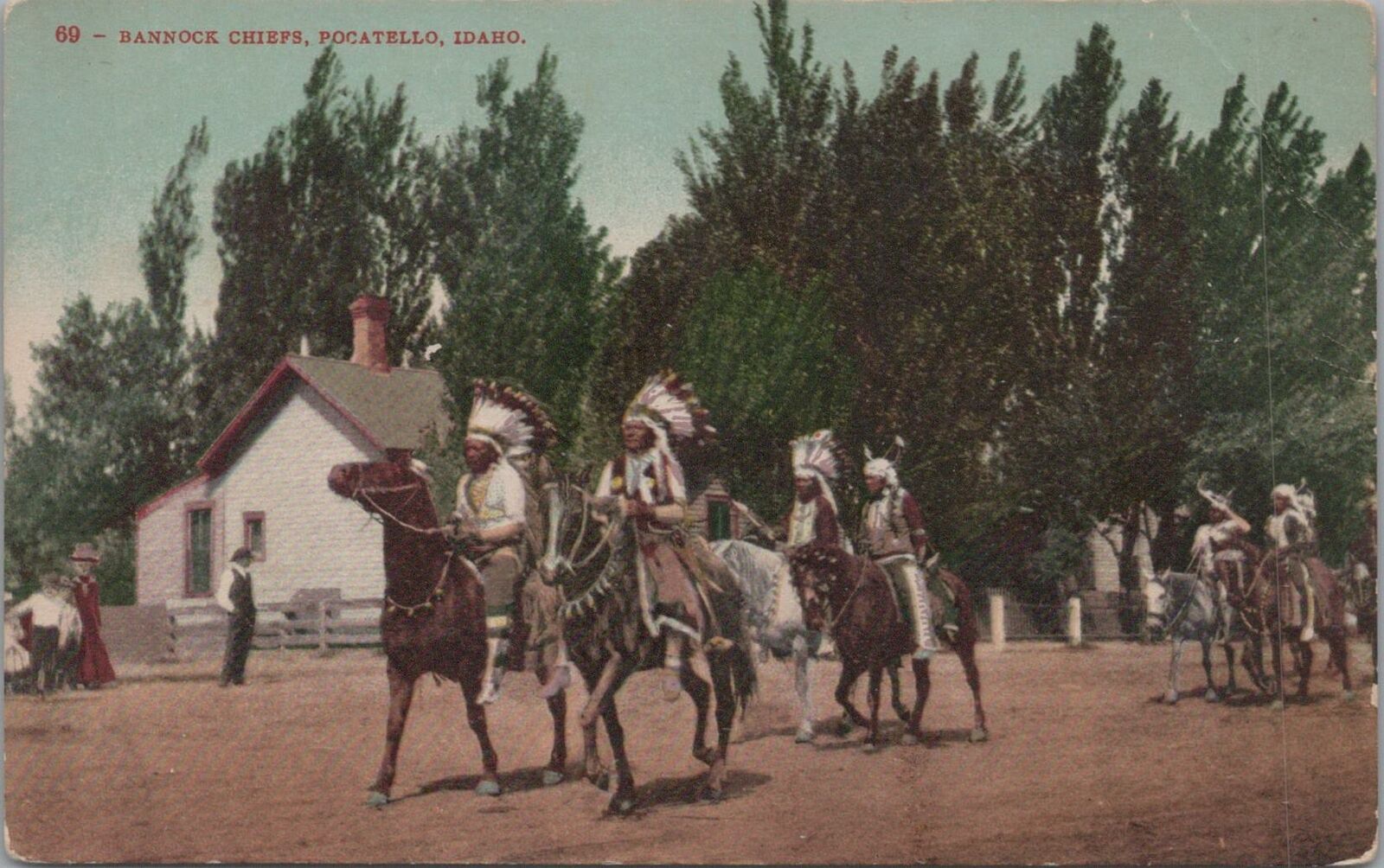 Postcard Bannock Chiefs Pocatello Idaho ID 