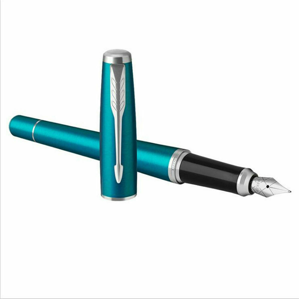 Outstanding Blue/White Clip Parker Pen Urban Series Medium (M) Nib Fountain Pen