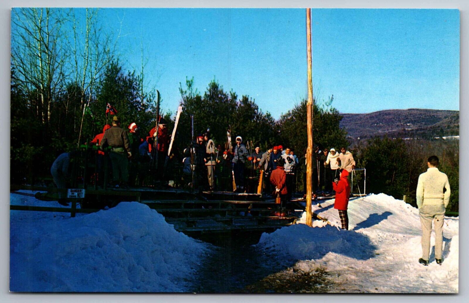 Postcard Skiers Ready @ Eastover Estate & Eco-Village, Lenox, Massachusetts F 23
