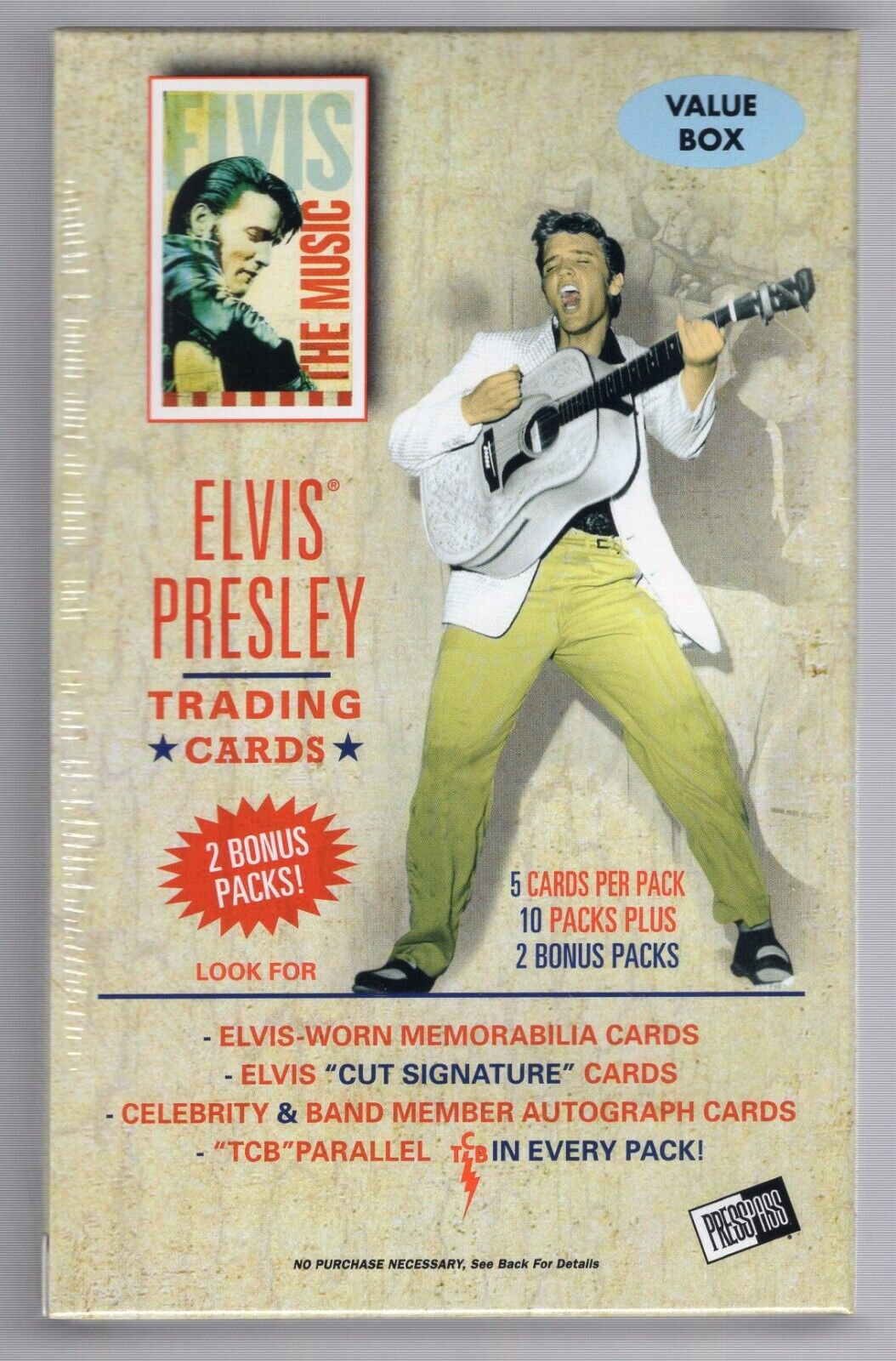 2007 PRESS PASS ELVIS PRESLEY THE MUSIC FACTORY SEALED VALUE/BLASTER BOX