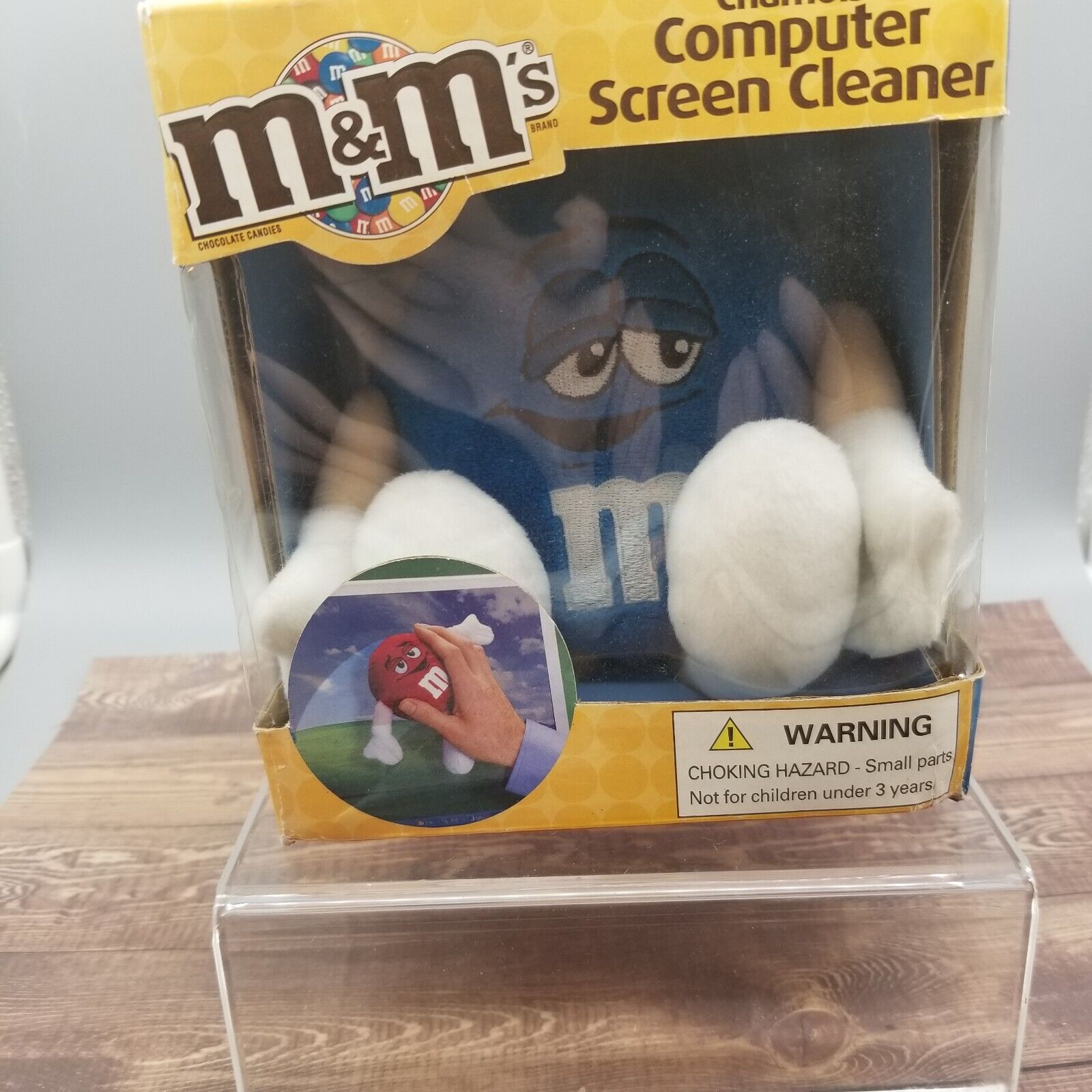 M&M\'s Chamois Computer Screen Cleaner Blue Guy  New In Box
