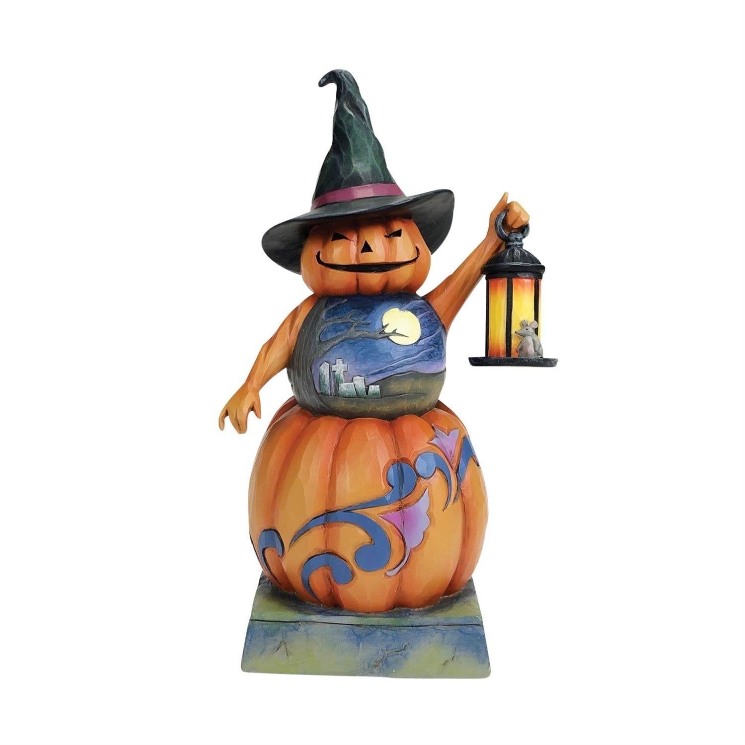Jim Shore Heartwood Creek Stacked Pumpkin Witch Figurine 6012745