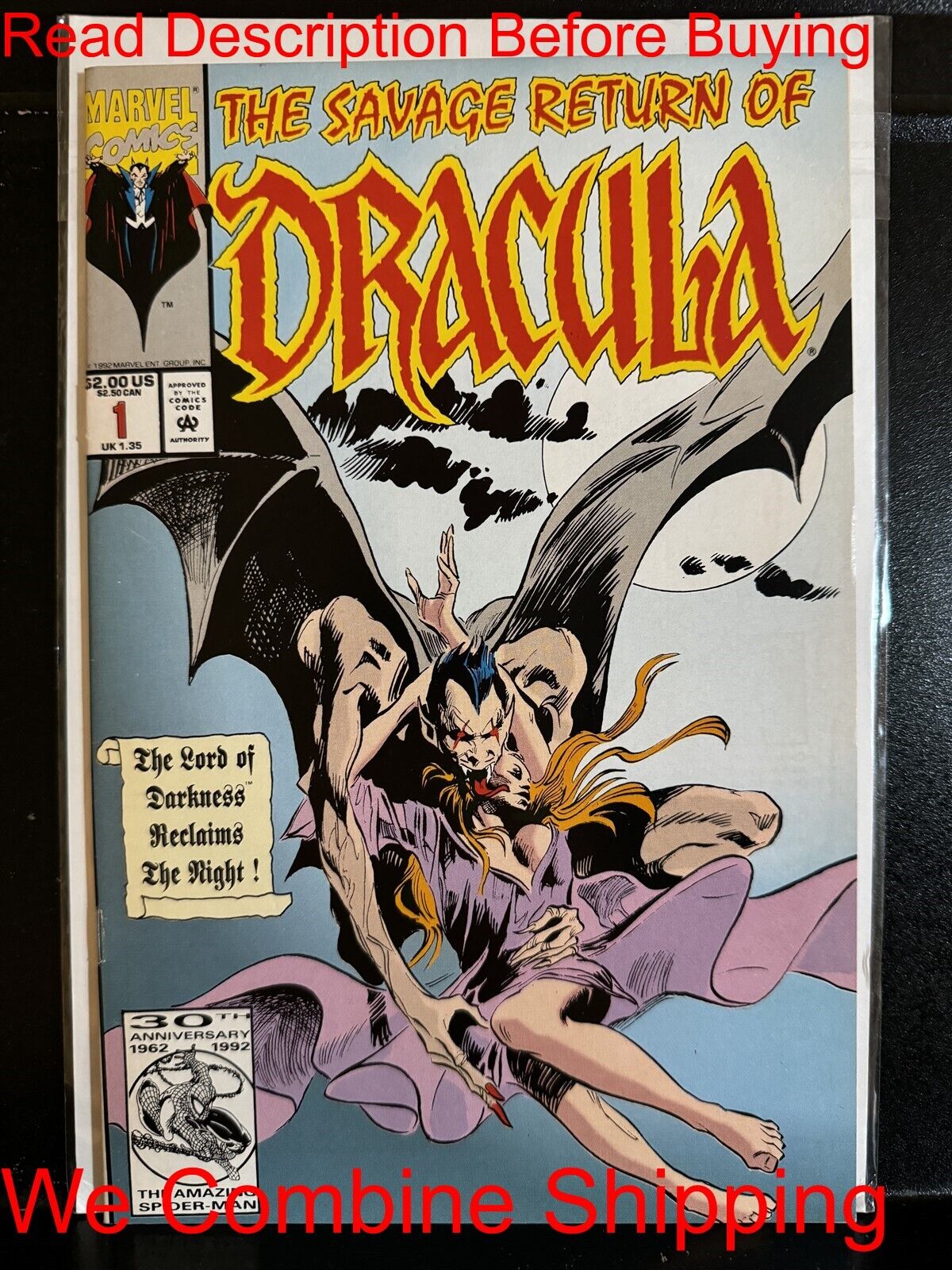 BARGAIN BOOKS ($5 MIN PURCHASE) Savage Return of Dracula #1 1992 FreeCombineShip