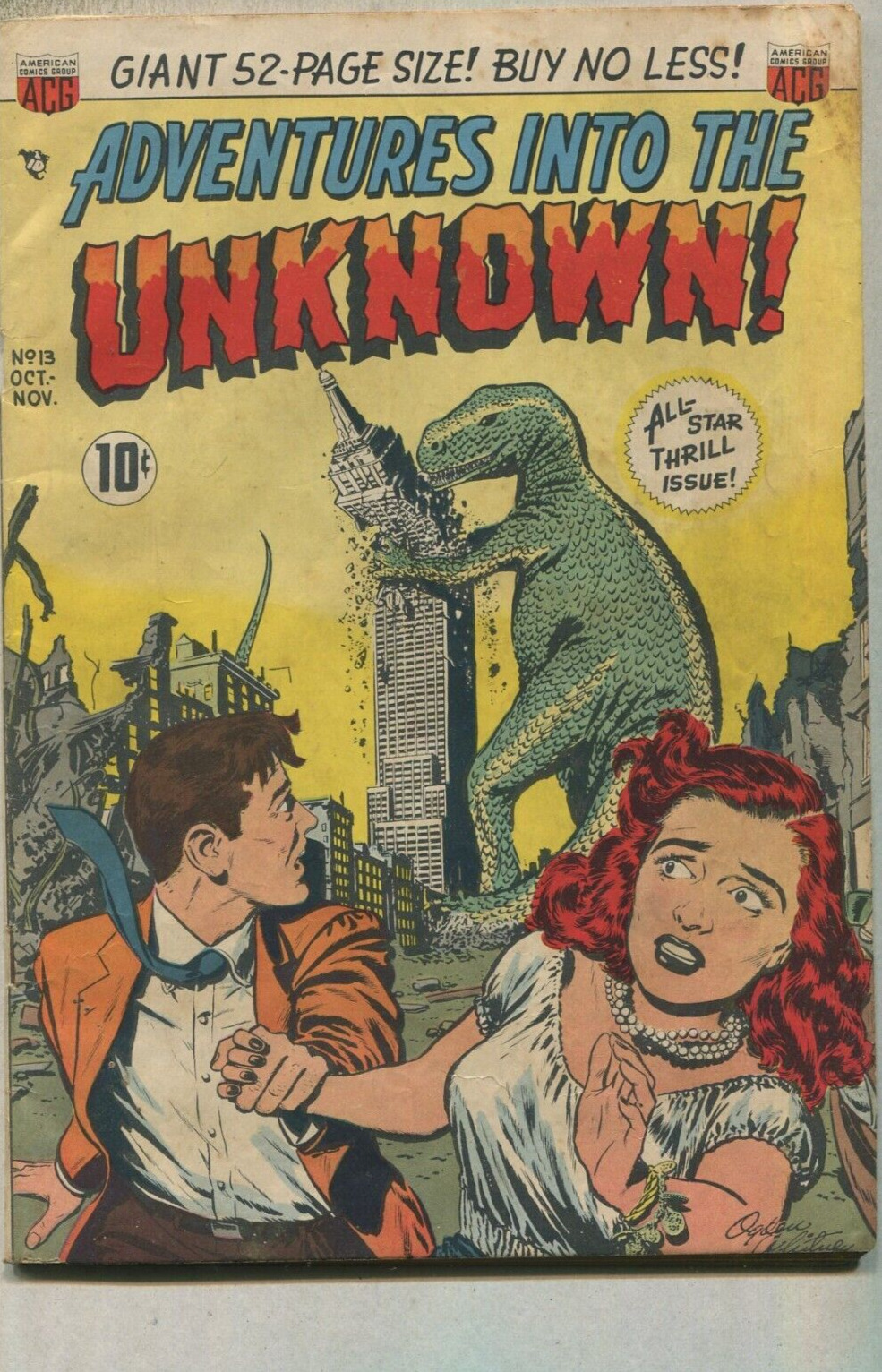 Adventures Into The Unknown # 13 VG 1950  B & I Productions  SA