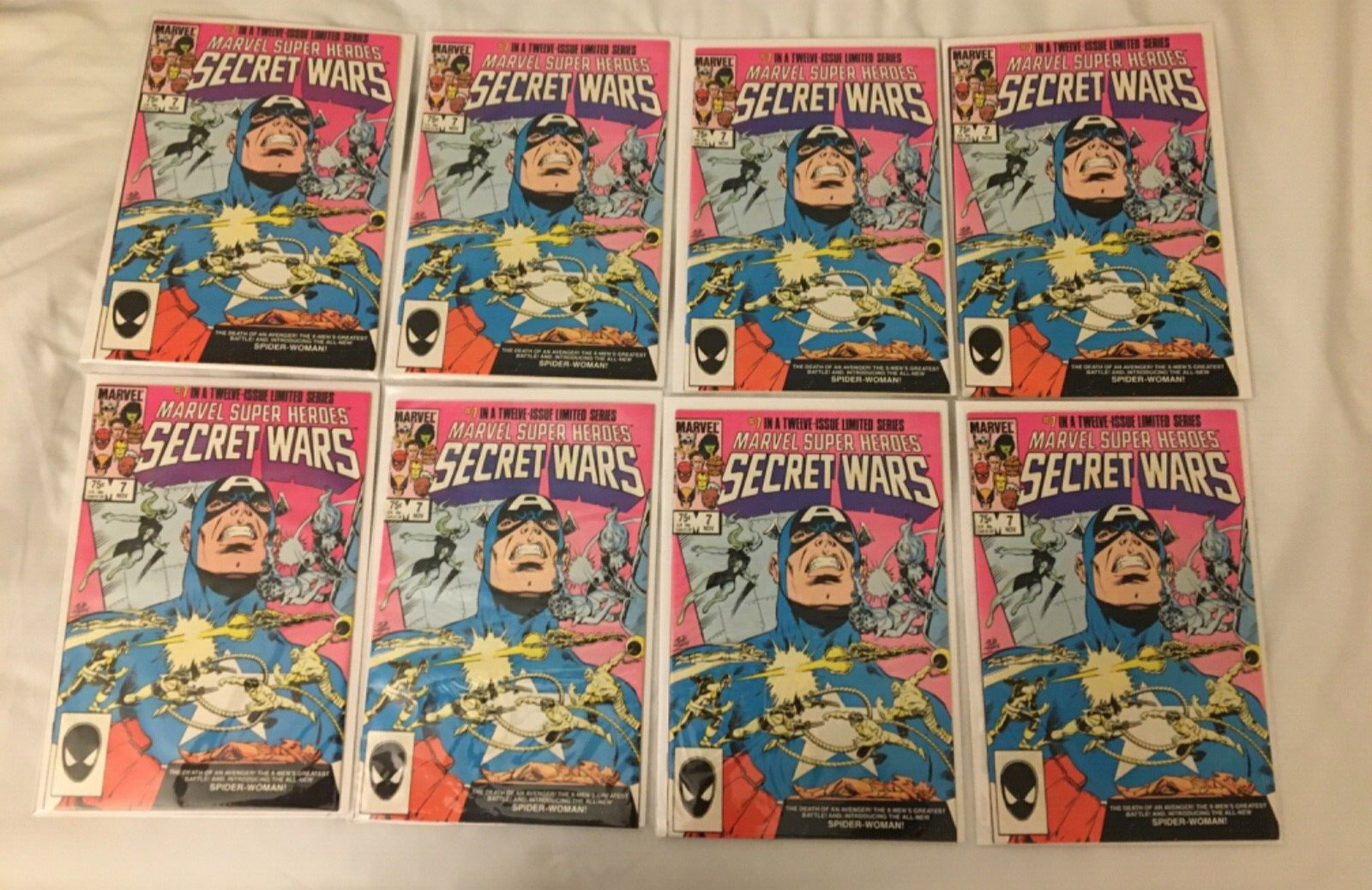 Marvel Super Heroes Secret Wars lot of 8 #7 High Grade and Good Condition
