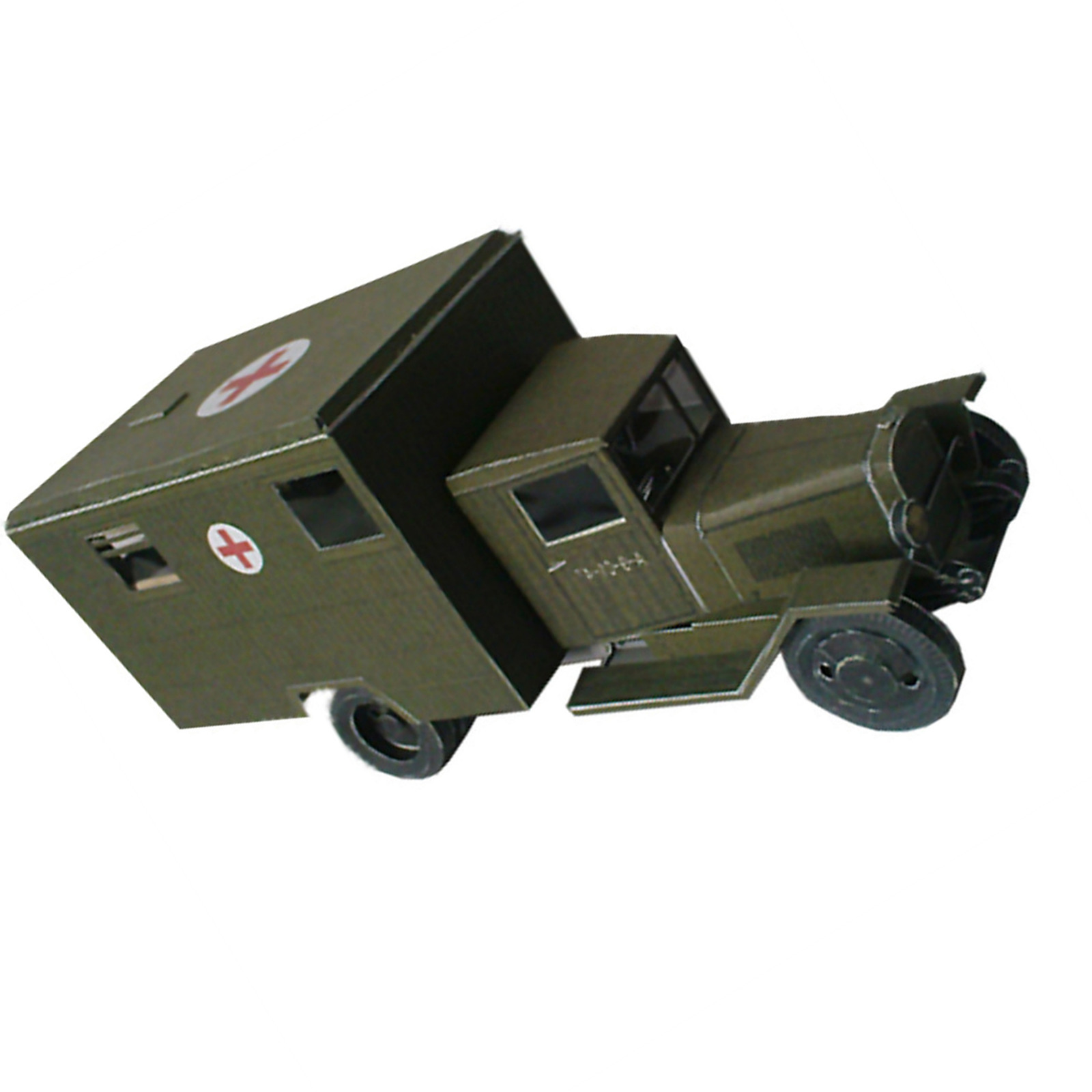 NEW 1:43 WWII Soviet Zis-44 Battlefield Ambulance Army Truck Paper Model DIY Kit