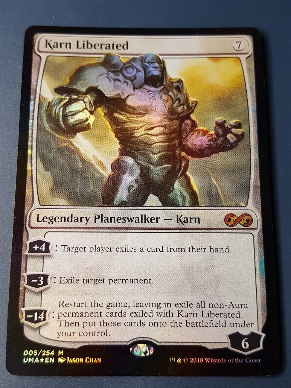1x FOIL KARN LIBERATED - Ultimate Masters - MTG - Magic the Gathering