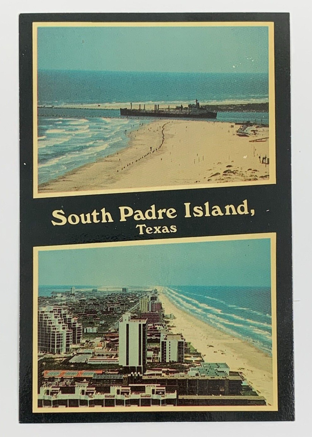 South Padre Island Texas Multiview Postcard Unposted