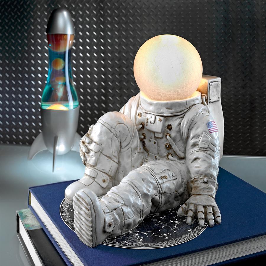 Man on the Moon 20th Cen Space Exploration Lunar Mission USA Astronaut Desk Lamp