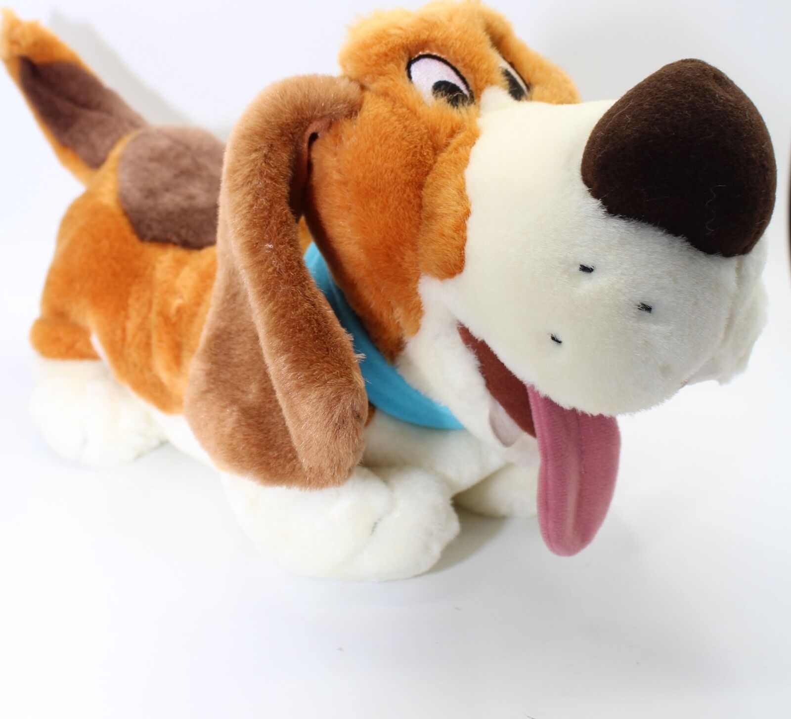 NWT Vintage Disney The Great Mouse Detective Toby Basset Hound Dog Plush Stuffed