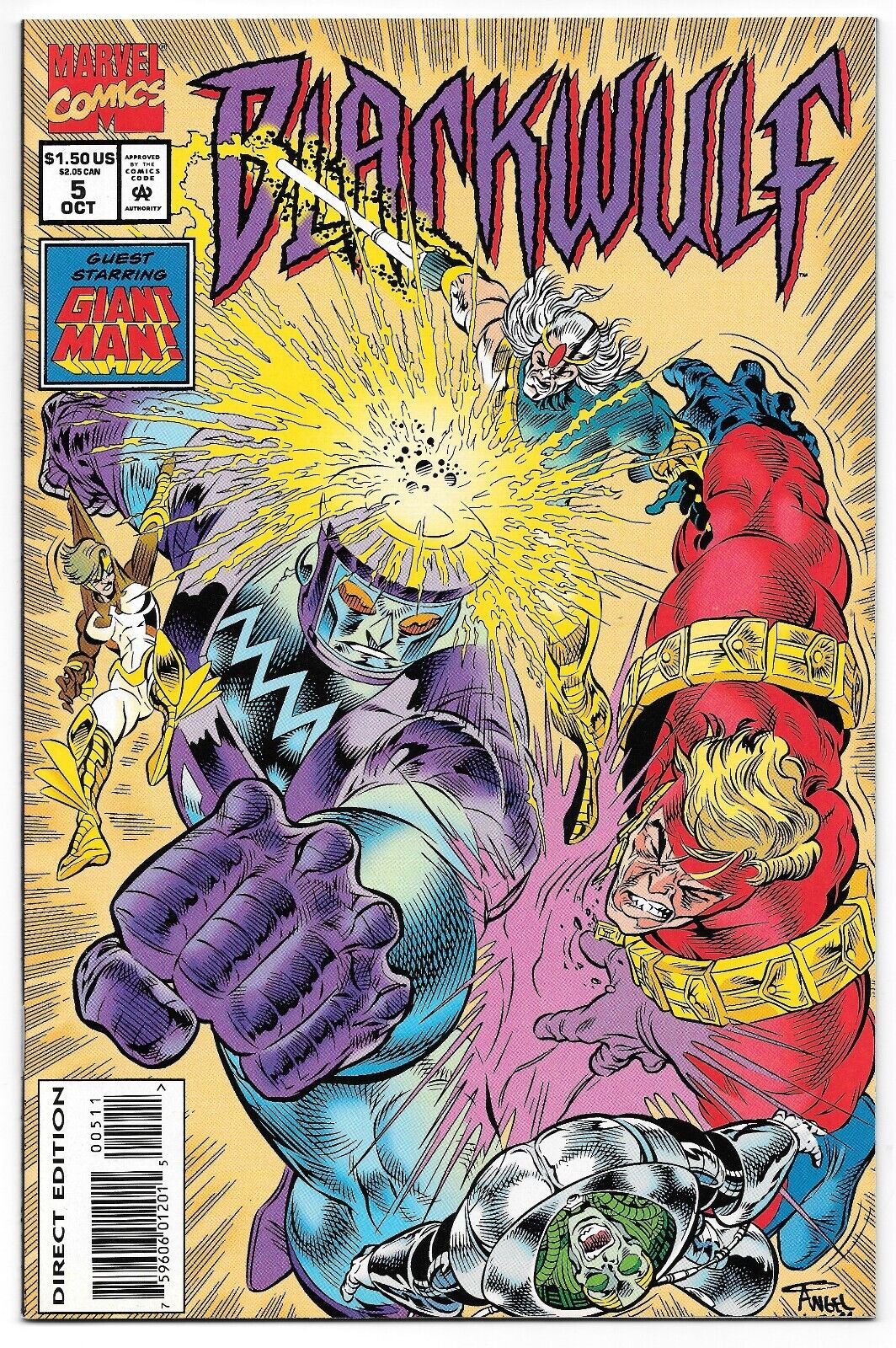 Blackwulf #5 (10/1994) Marvel Comics Featuring Giant Man