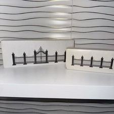 Dept. 56 Village Wrought Iron Gate And Fence Plus Extension Gate picture