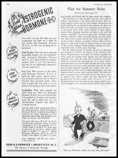 1939 Reed & Carnrick Jersey City New Jersey Estrogenic Hormones Vintage Print Ad picture