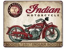 Indian Motorcycle-Vintage Tin Sign 8 x 12 picture