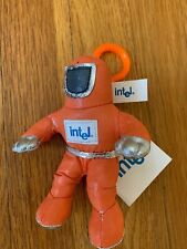 vtg 1997 orange silver Intel BUNNY PEOPLE mmx space doll astronaut plush man NWT picture