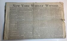 NEW YORK WEEKLY WITNESS Feb 1882 Newspaper NYC President Garfield’s Assassin picture